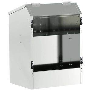 vidaXL Tru&scaron;u barotājs Sudraba 64.5 x 25.5 x 45.5 cm Cinkots tērauds