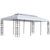 vidaXL Nojumes audums Balts 300 x 600 cm Poliesters