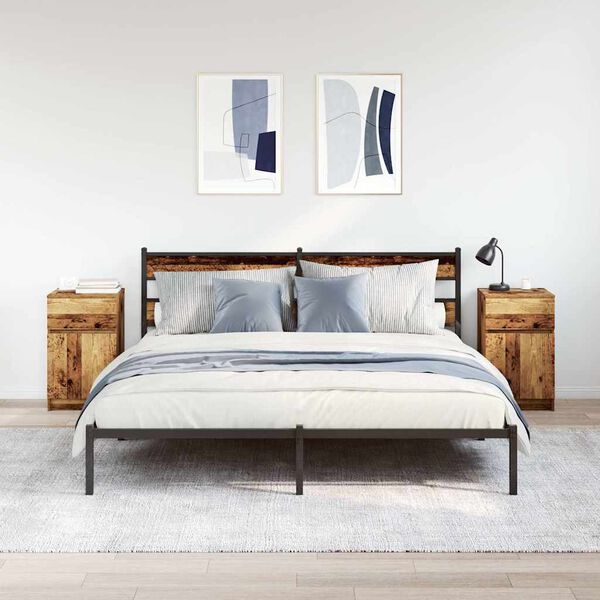 vidaXL naktsskapī&scaron;i 2 gab. veca koka 39x35x65 cm inženierijas koks