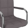 vidaXL virtuves krēsls, pelēkbrūns audums