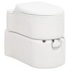 vidaXL integrētā kempinga tualete, balta, 24+17 L, HDPE un emalja
