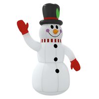 vidaXL piepūšams sniegavīrs, LED, 300 cm