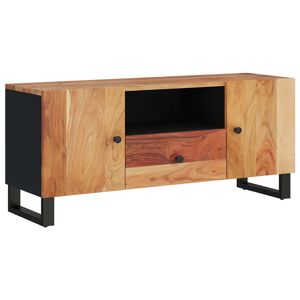 vidaXL TV skapis, 105x33,5x46cm, akācijas masīvkoks, inženierijas koks