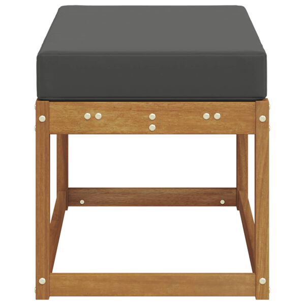 vidaXL Āra krēsla sols Cietā akācijas koks Dabiska