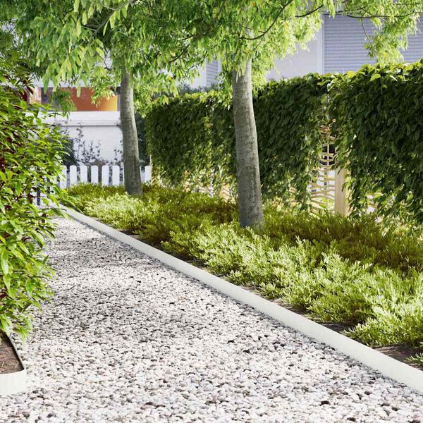 vidaXL Zāliena Apmale 30 pcs Balts 100 x 0.05 x 20 cm