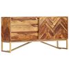 vidaXL kumode, 118x30x60 cm, masīvs rožkoks