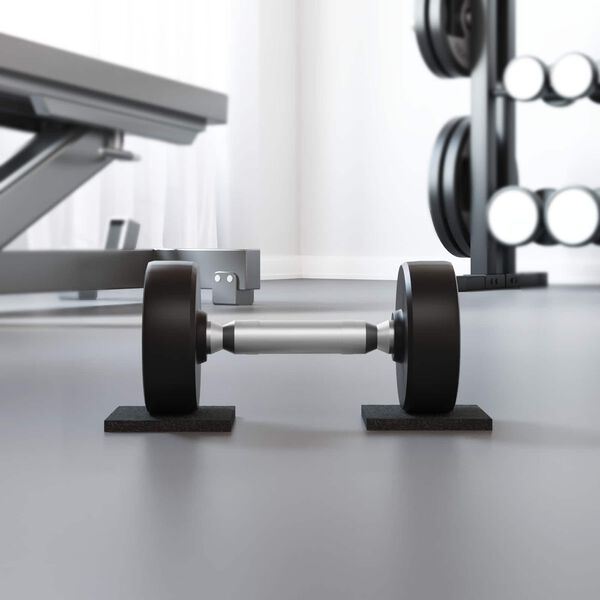 vidaXL Gumijas spilventiņ&scaron; Melna Gumija