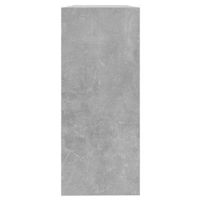 vidaXL grāmatu plaukts, aizslietnis, betona pelēks, 100x30x72 cm