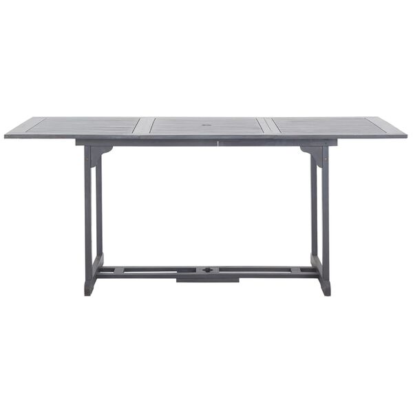 vidaXL 9-daļīgs dārza mēbeļu komplekts, akācijas masīvkoks, pelēks