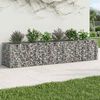 vidaXL Gabions pacelta gulta 2 pcs Sudraba 260 x 60 x 55 cm