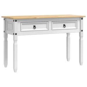 vidaXL Papildu galdiņ&scaron; CORONA Balts 115 x 46 x 73 cm
