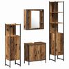 vidaXL Vannas istabas mēbeļu komplekts 4 pcs Brūna 33 x 33 x 185.5 cm