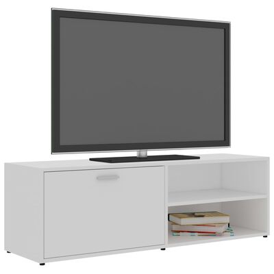vidaXL TV skapītis, balts, 120x34x37 cm, skaidu plāksne
