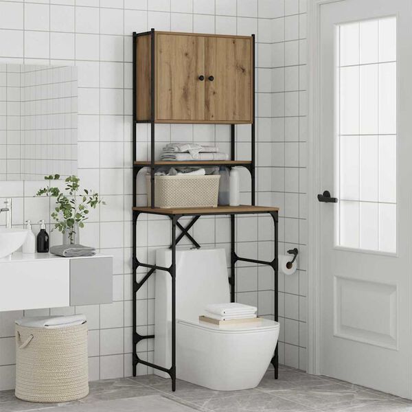 vidaXL Veļas ma&scaron;īnas skapis Artisānā ozols 68 x 48,5 x 194 cm