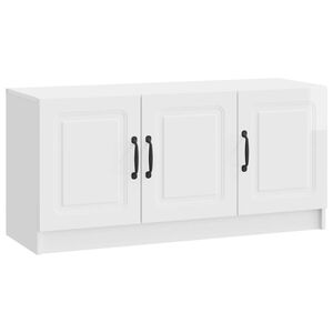 vidaXL Televizora skapī&scaron;a Spīdīgi balts 99 x 34,5 x 47 cm