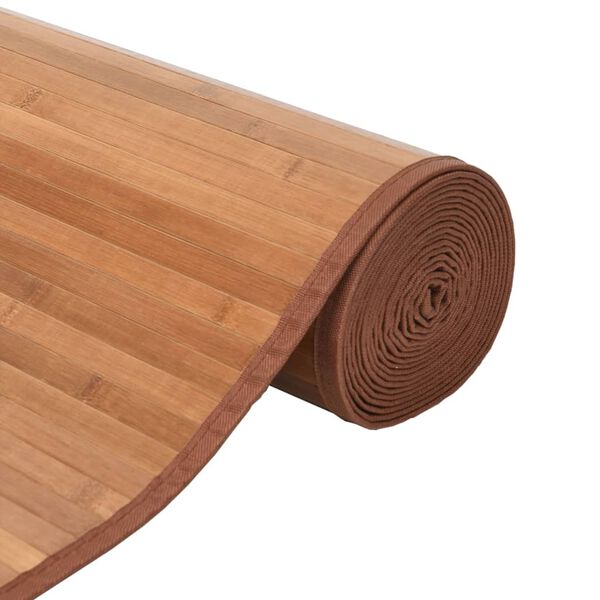 vidaXL paklājs, taisnstūra forma, dabīga krāsa, 80x500 cm, bambuss