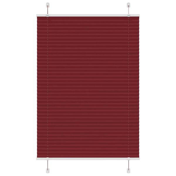 vidaXL kroku žalūzija Bordo sarkana 90x150 cm auduma platums 89,4 cm