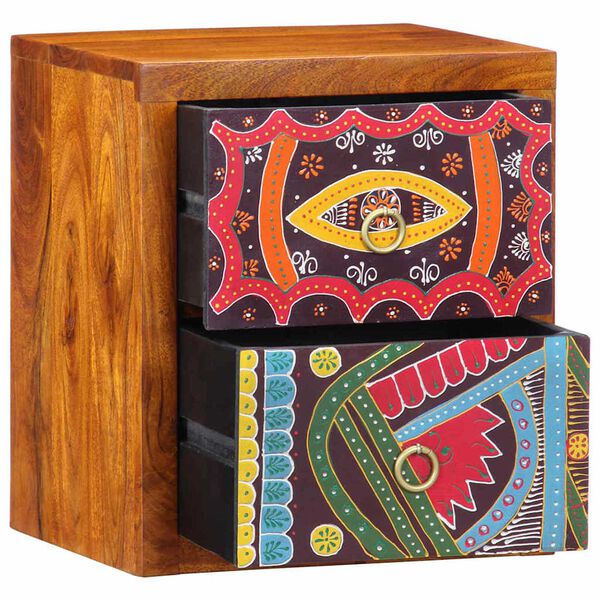 vidaXL Nakts skapītis Brūna 35 x 30 x 40 cm Cietā akācijas koks