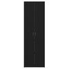 vidaXL Biroja skapis Melns ozolkoks 60 x 32 x 190 cm Inženierijas koks