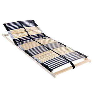 vidaXL Lamelu gultas pamatne Brūna 70 x 190 cm Cietais gobu koks