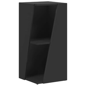vidaXL Sānu plaukts 33 x 32 x 70,5 cm Inženierijas koks Melna