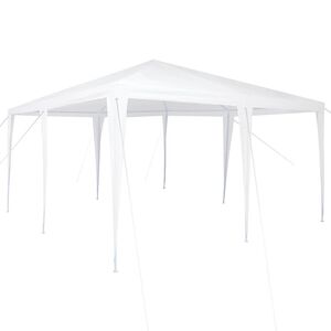 vidaXL Balles telts Balts 400 x 400 x 266 cm Polietilēns un tērauds