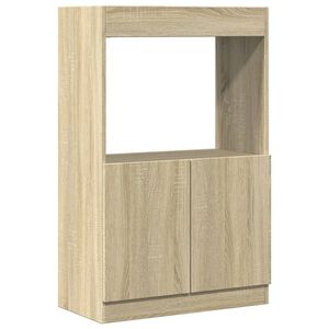 vidaXL augstais skapis, ozolkoka, 63x33x100 cm, inženierijas koks