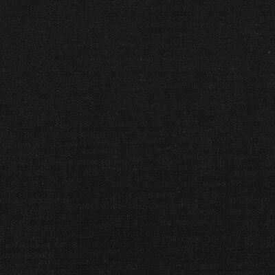 vidaXL atsperu gultas rāmis, melns audums, 200x200 cm