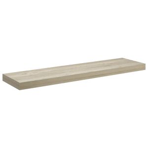 vidaXL sienas plaukts, ozolkoka krāsā, 90x23,5x3,8 cm, MDF