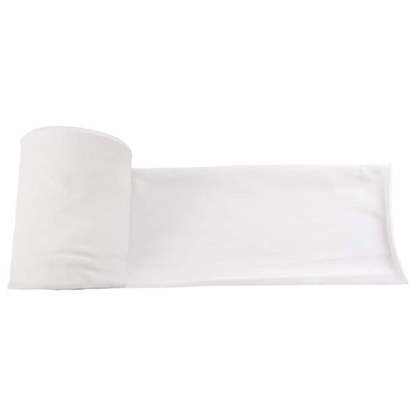 vidaXL Notekas caurule Balts 16 x 1000 cm audums