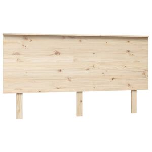 vidaXL gultas galvgalis, 154x6x82,5 cm, priedes masīvkoks