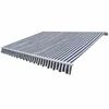 vidaXL salokāma markīze, motorizēta, 600 cm, zila/balta
