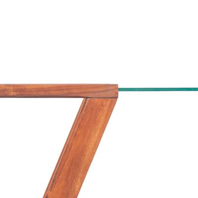 vidaXL kafijas galdiņš, 100x50x40 cm, akācijas masīvkoks, brūns