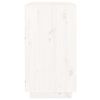 vidaXL kumode, balta, 100x40x75 cm, priedes masīvkoks