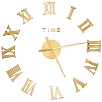 vidaXL 3D sienas pulkstenis, moderns dizains, zelta krāsa, 100 cm, XXL