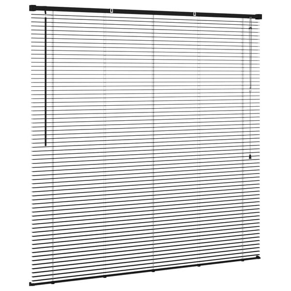 vidaXL Venēcijas žalūzija Regulējams Melna 150 x 140 cm PVC