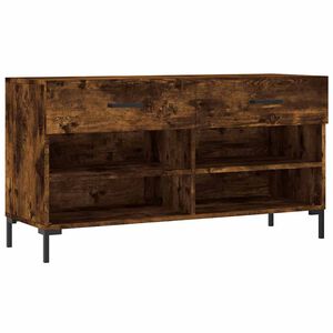 vidaXL apavu skapītis, koka krāsa, 102x35x55 cm, inženierijas koks
