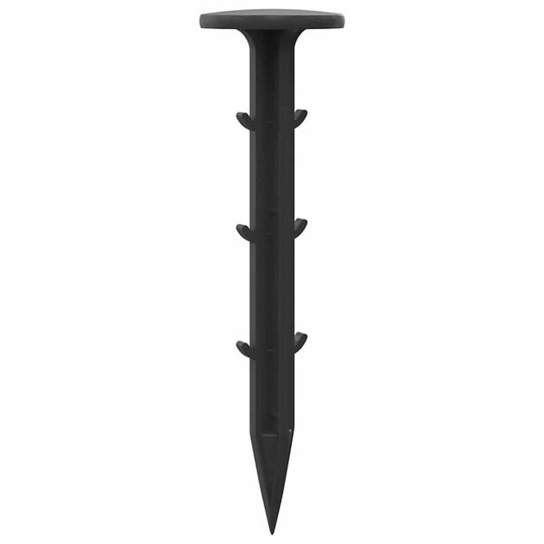 vidaXL Plastmasas tapas 500 pcs Melna &Oslash;3 x 11 cm Plastmasa