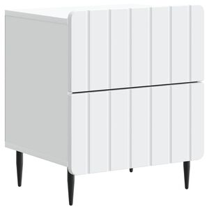 vidaXL Nakts skapītis Balts 43 x 34,5 x 49,5 cm Inženierijas koks
