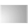vidaXL LED vannas spogulis Caurspīdīgs 90 x 60 cm rūdīts stikls