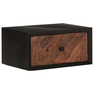 vidaXL Roku darināta nakts skapīte Dabiska 40 x 30 x 20 cm
