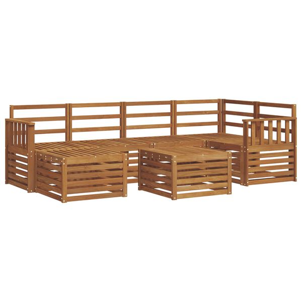 vidaXL Dīvāna komplekti Dabiska Cietā akācijas koks