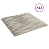 vidaXL Sienas paneļi 12 pcs Akmens Betons 50 x 50 cm XPS Putu
