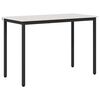 vidaXL Ēdamgalds Balts 110 x 55 x 75 cm Ciets priedes koks