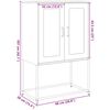vidaXL Highboard Pink 68x39x107 cm Tērauds