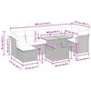 vidaXL 8-daļīgs dārza dīvāna komplekts, matrači, bē&scaron;a PE rotangpalma