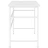 vidaXL datorgalds, balts, 105x55x72 cm, MDF un metāls