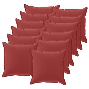vidaXL Spilvenu pārvalks 12 gab. HOUTEN Vīna sarkans 40 x 40 cm