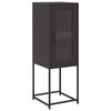 vidaXL bufete Melns 36x39x107 cm Auksti velmēts tērauds