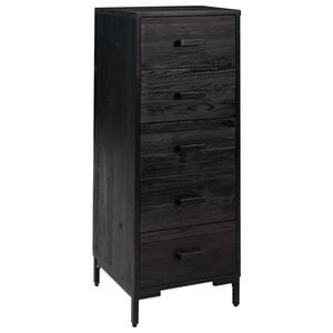vidaXL kumode ar atvilktnēm, melna, 42x35x110 cm, priedes masīvkoks